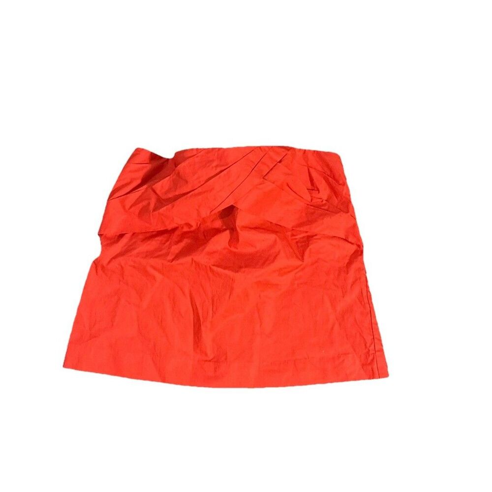 J.CREW Women's Sleeveless Top Size 6 Bright Orange 100% Cotton